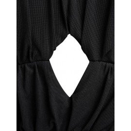 Cami Ruched Mesh Overlay Mini Sun Dress